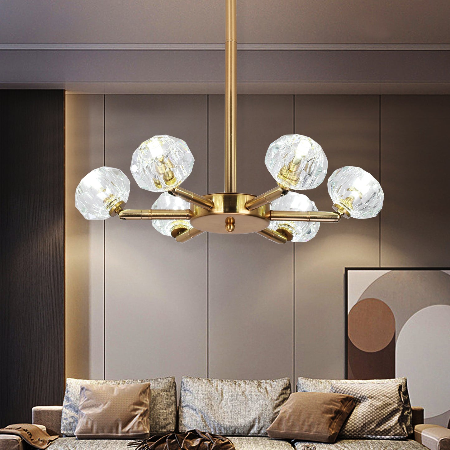 Modern Sputnik Crystal Chandelier